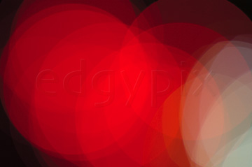 Comp image : bako020641 : Bright abstract photo with overlapping red and white translucent circles