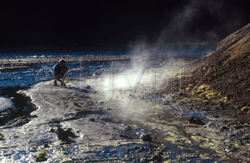Comp image : torf0423 : Steam rising from a sulphur pool near Laufafell, Iceland