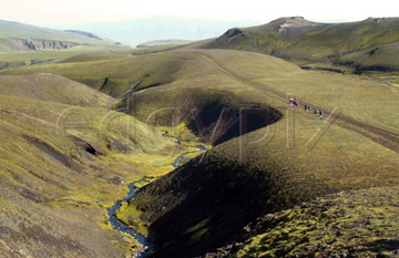 Comp image : torf1008 : The Eldgjá [Eldgja] valley in southern Iceland, reputedly the longest volcanic fissure in the world