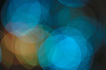 Bright abstract photo with overlapping blue-cyan circles