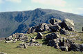 High Stile seen from Red Pike, in the English Lake District, in strong summer sunshine