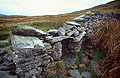 A dry stone wall on Place Fell, over Patterdale, in the English Lake District